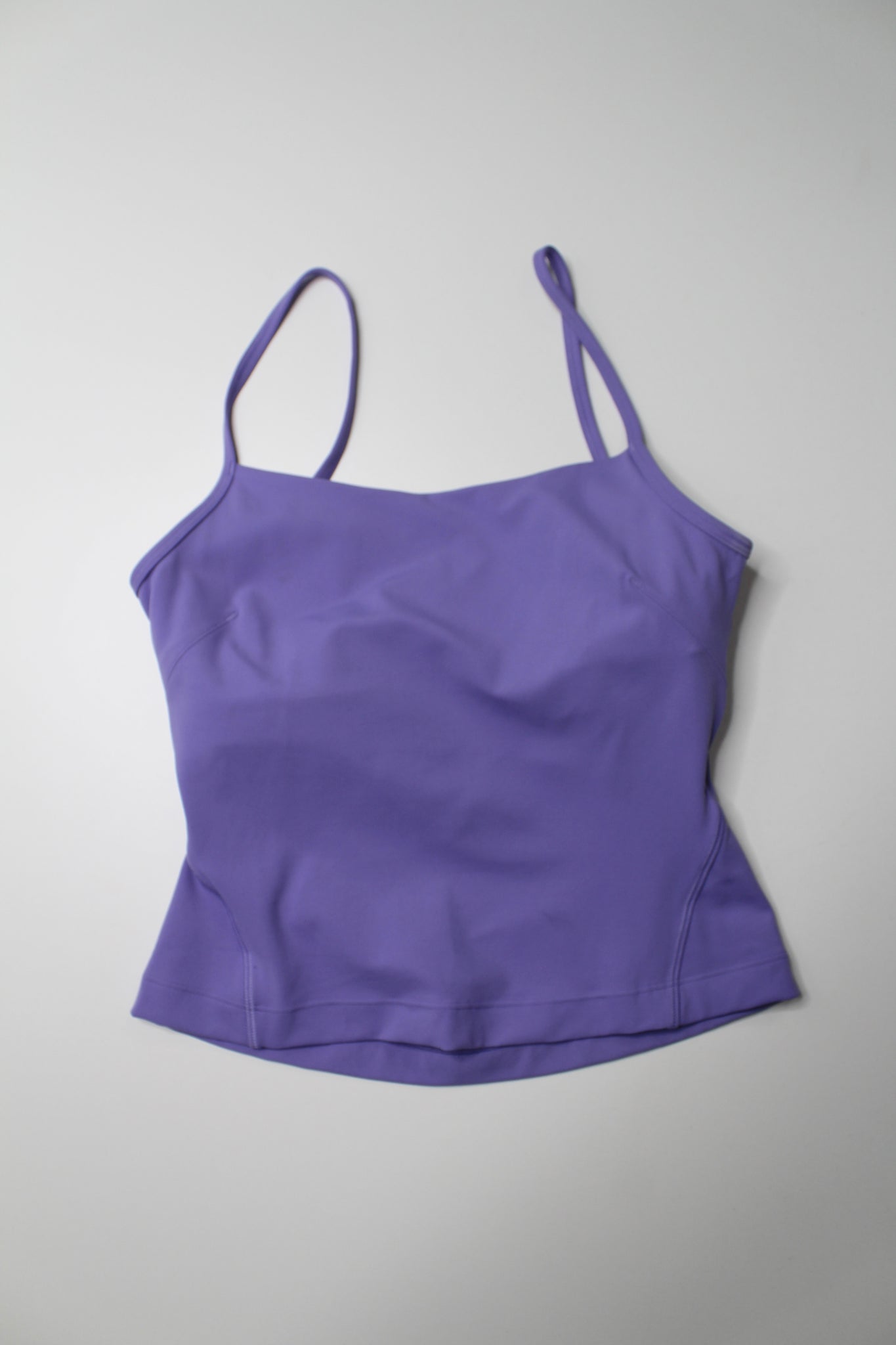 Lululemon purple cross back nulu yoga tank, size 8 – Belle Boutique  Consignment