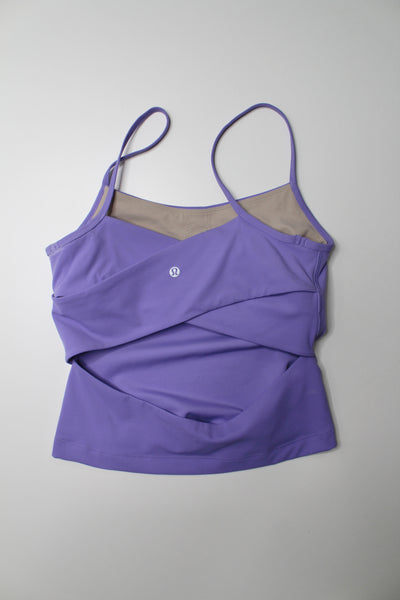 Lululemon purple cross back nulu yoga tank, size 8 (price reduced: was $40)