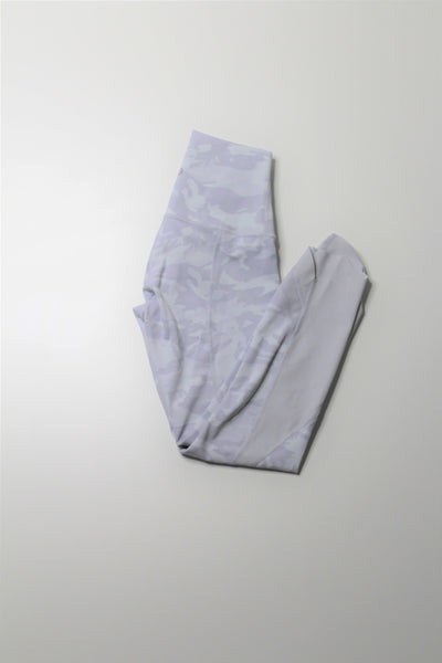 Lululemon incognito camo jacquard alpine white starlight high-rise wunder under crop, size 4 (23") *special edition scallop (price reduced: was $48)