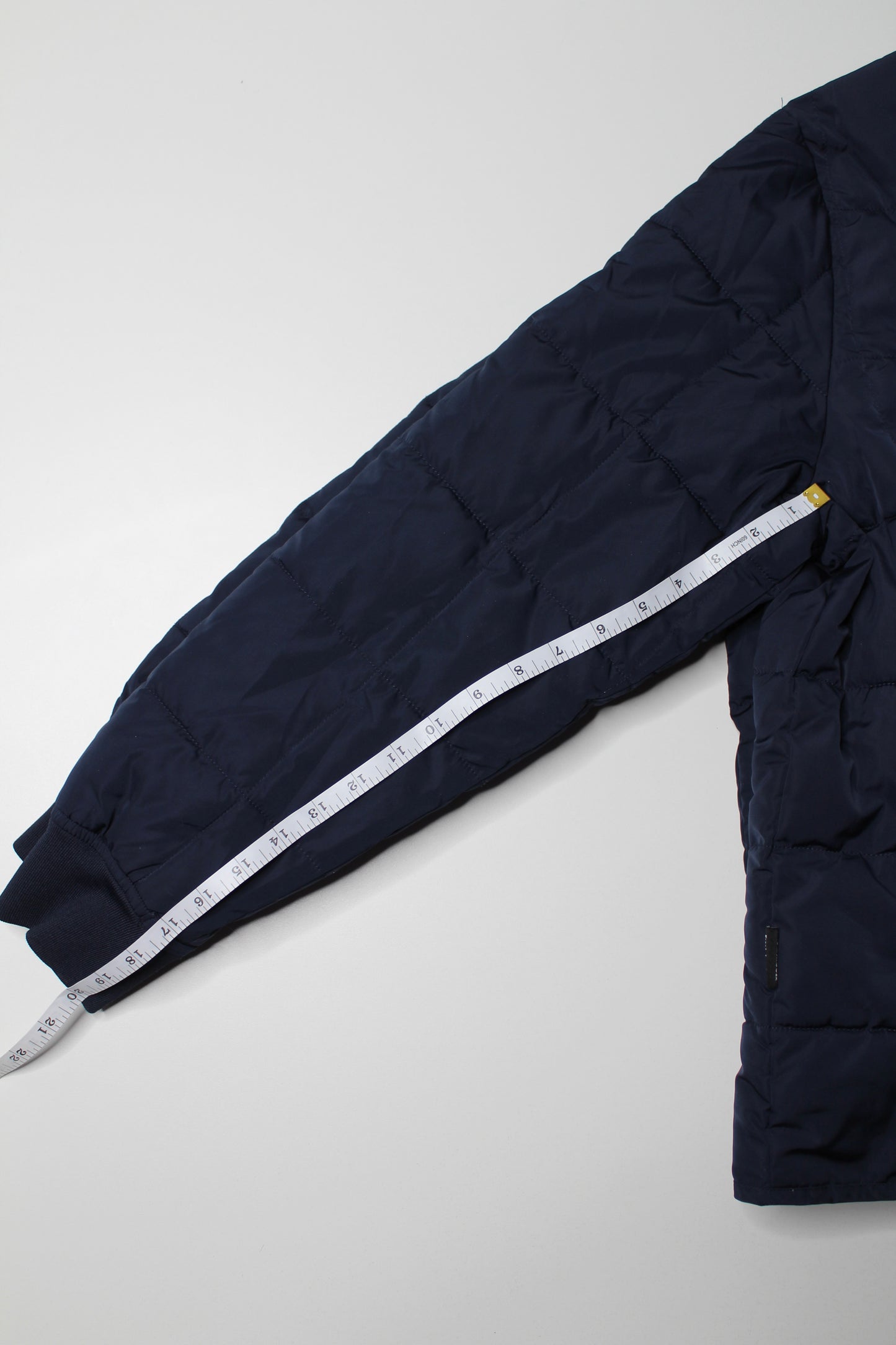 Frank And Oak navy quilted bomber jacket, size large (additional 50% off)