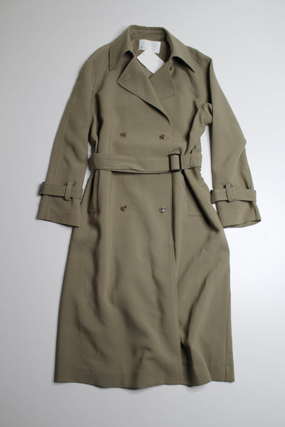 Oak + Fort oversized trench coat, size xs *new with tags