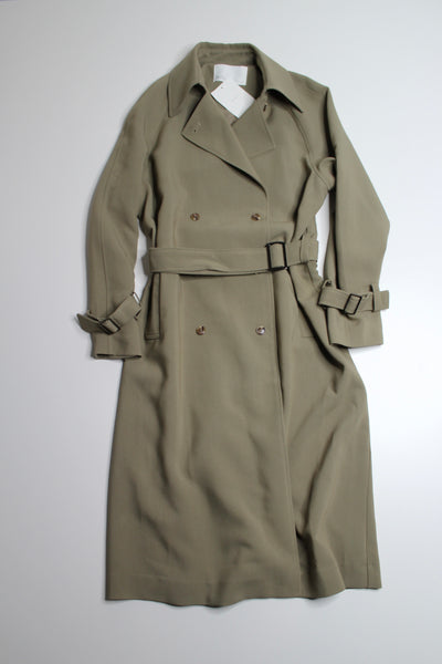 Oak + Fort oversized trench coat, size xs *new with tags