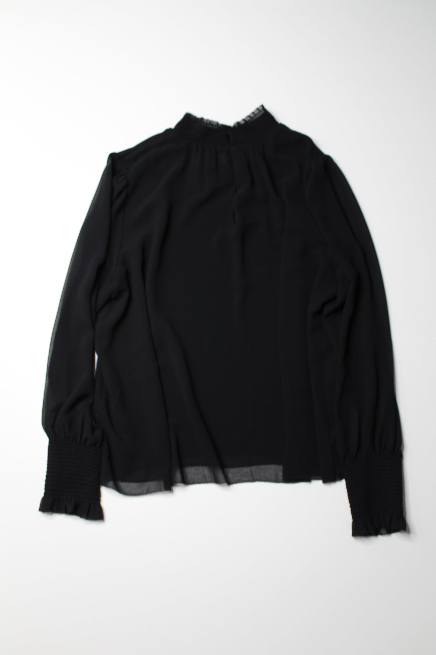 Aritzia wilfred black 'valencia' blouse, size large