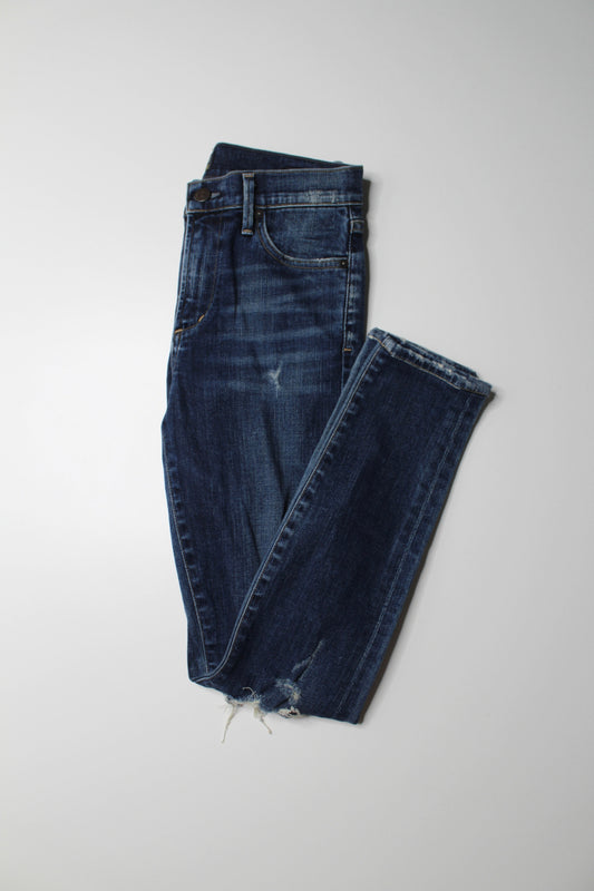 Citizens of Humanity dark wash distressed ‘rocket high rise skinny’ jeans, size 25 (price reduced: was $58)