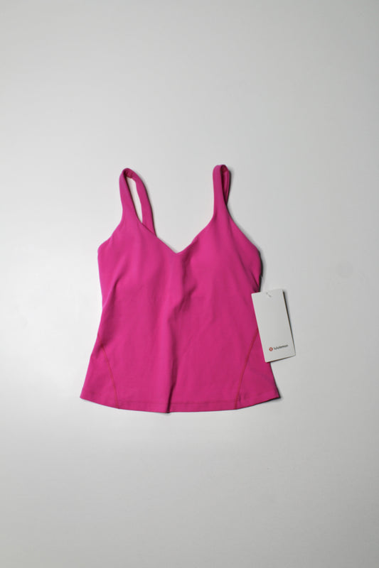 Lululemon sonic pink waist length ‘align’ tank, size 4 *new with tags