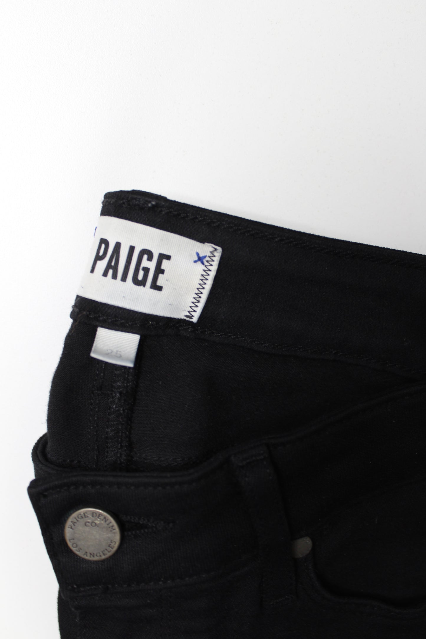 Paige black ‘verdugo’ ultra skinny jeans, size 25 (additional 50% off)