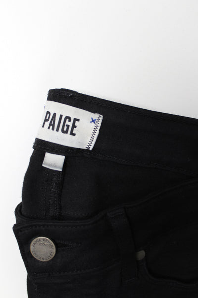 Paige black vertugo ultra skinny jeans, size 25 (price reduced: was $58)