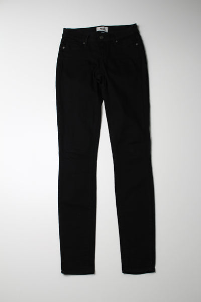 Paige black vertugo ultra skinny jeans, size 25 (price reduced: was $58)