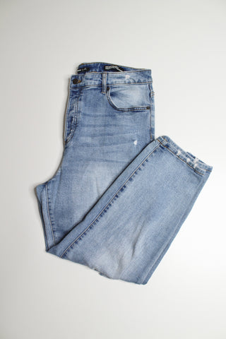 Joe Fresh x Jillian Harris distressed high rise straight leg  jeans, size 31