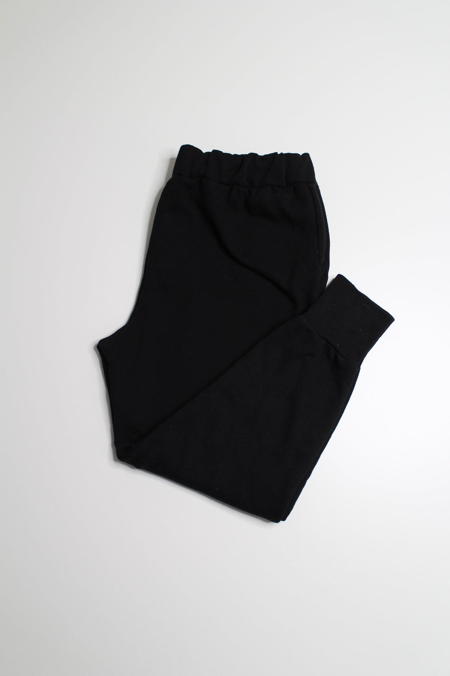 Brunette The Label black 'GIRLS' cropped jogger, size M/L (price reduced: was $36)