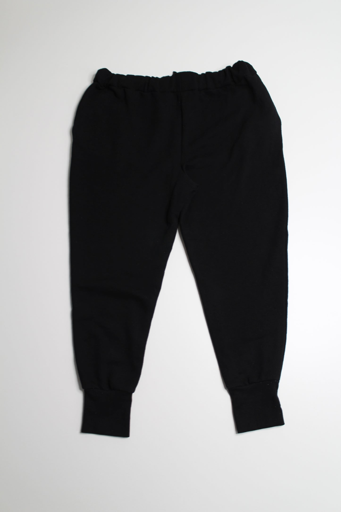 Brunette The Label black 'GIRLS' cropped jogger, size M/L (price reduced: was $36)