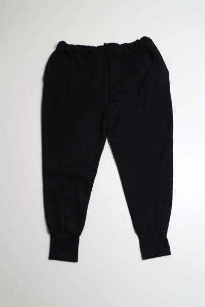 Brunette The Label black 'GIRLS' cropped jogger, size M/L