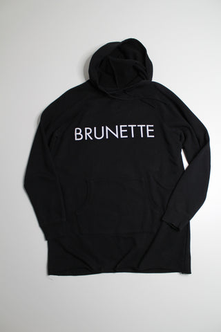 Brunette The Label black BRUNETTE hooded sweater dress, size M/L (price reduced: was $35)