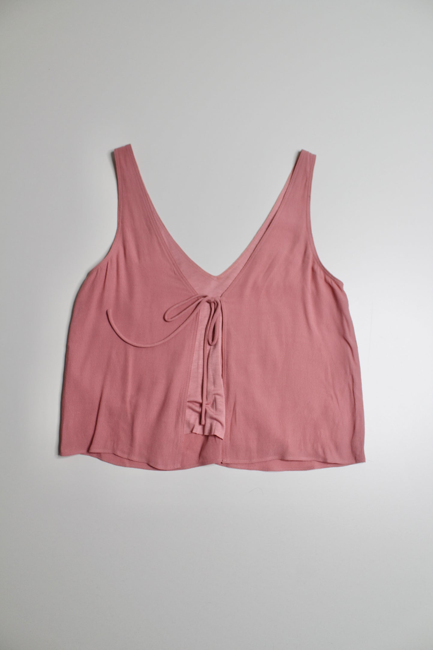 Aritzia Wilfred Free pink kempner tie back  blouse, size xs (price reduced: was $25)