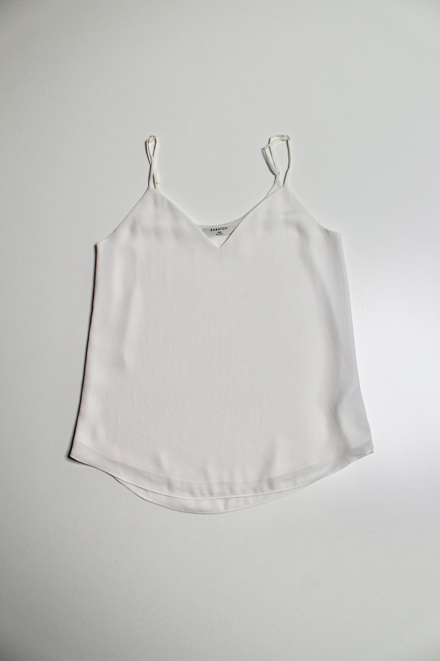 Aritzia babaton everly white camisole, size xxs