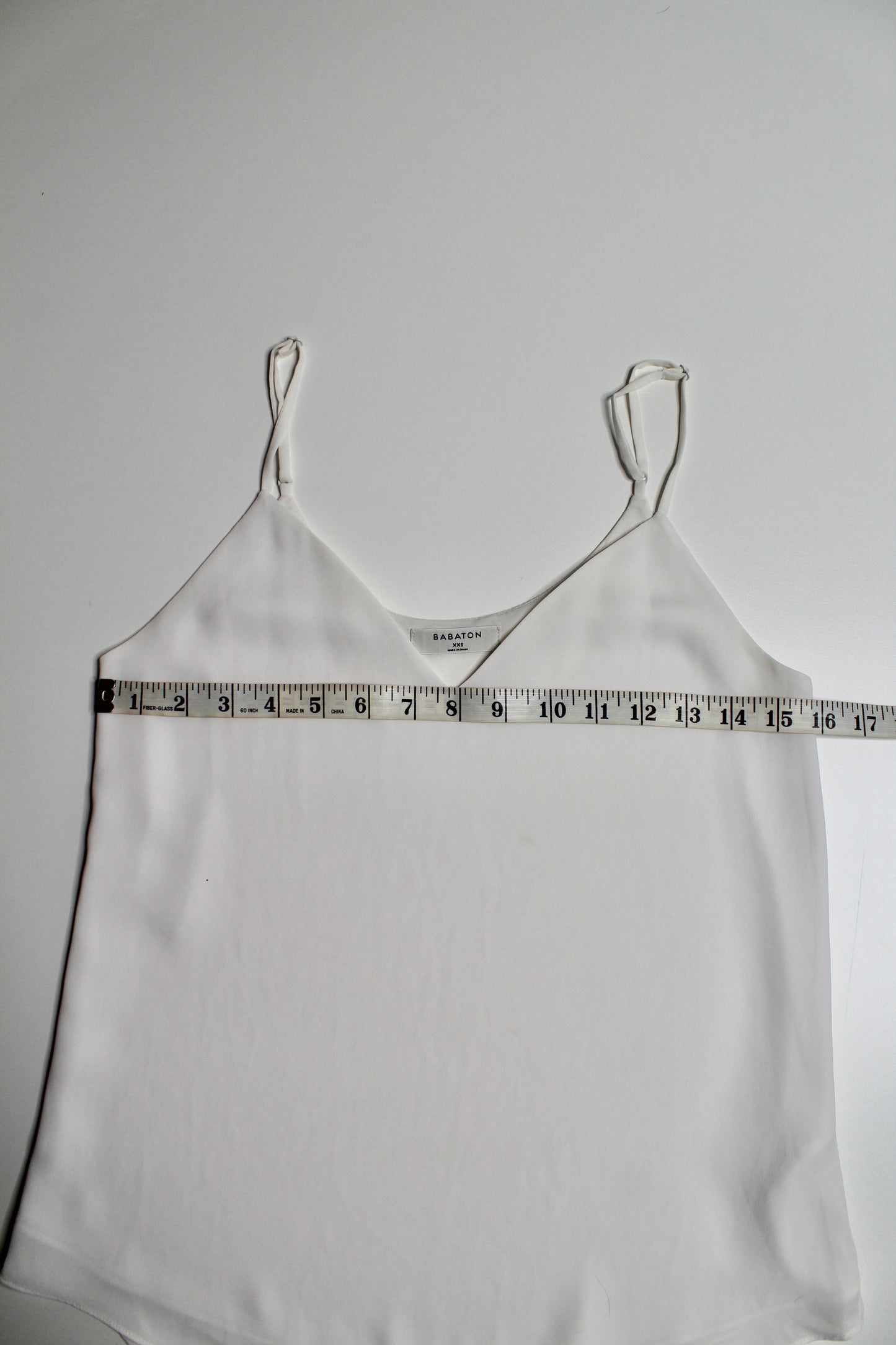 Aritzia babaton everly white camisole, size xxs