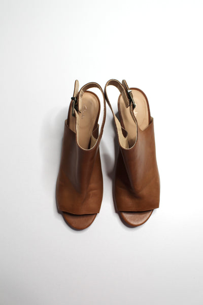 Clarks Deloria Gia tan leather block heel sandal, size 10 *new (price reduced: was $50)