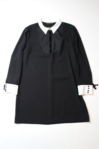 Zara black/white collar shirt dress, size xl