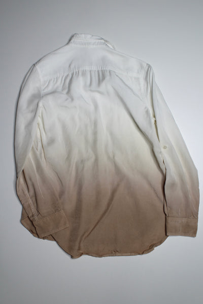 Aritzia babaton the group ombre button up utility long sleeve, size xxs (loose fit) (price reduced: was $42)