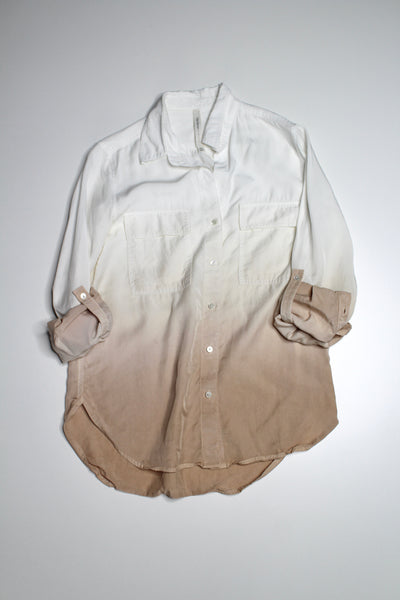 Aritzia babaton the group ombre button up utility long sleeve, size xxs (loose fit) (price reduced: was $42)