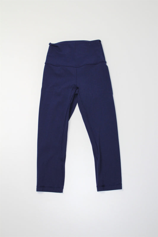 Lululemon blueberry jam ‘align’ crop legging, size 2 (19")