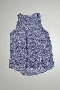 Nordstrom Pleione blue/white sleeveless blouse, size small  (price reduced: was $22)