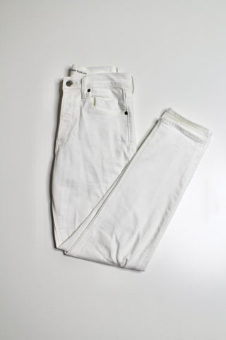 Aritzia Denim Forum white yoko high rise slim jeans, size 25