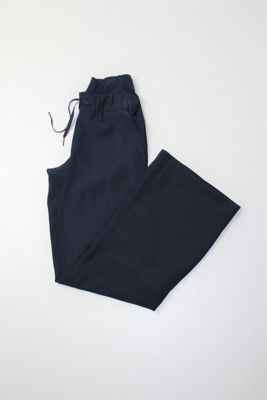 Lululemon navy wide leg on the fly pant, size 4 (29")