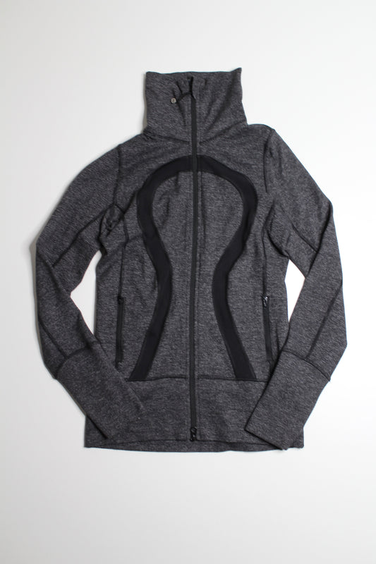 Lululemon wee stripe grey/black ‘in stride’ jacket, size 4 (price reduced: was $40)