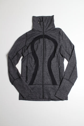 Lululemon wee stripe grey/black in stride jacket, size 4 (price reduced: was $40)
