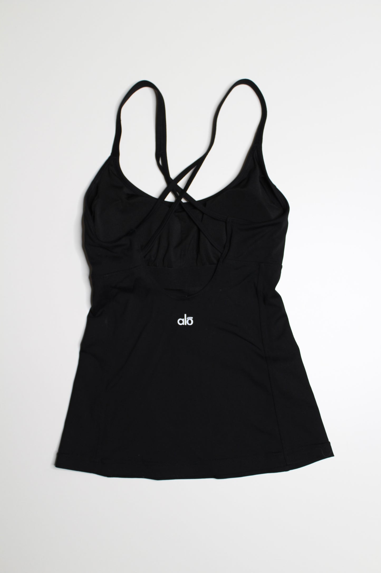 Alo Yoga black strappy tank, no size. fits like size xs  (price reduced: was $40)