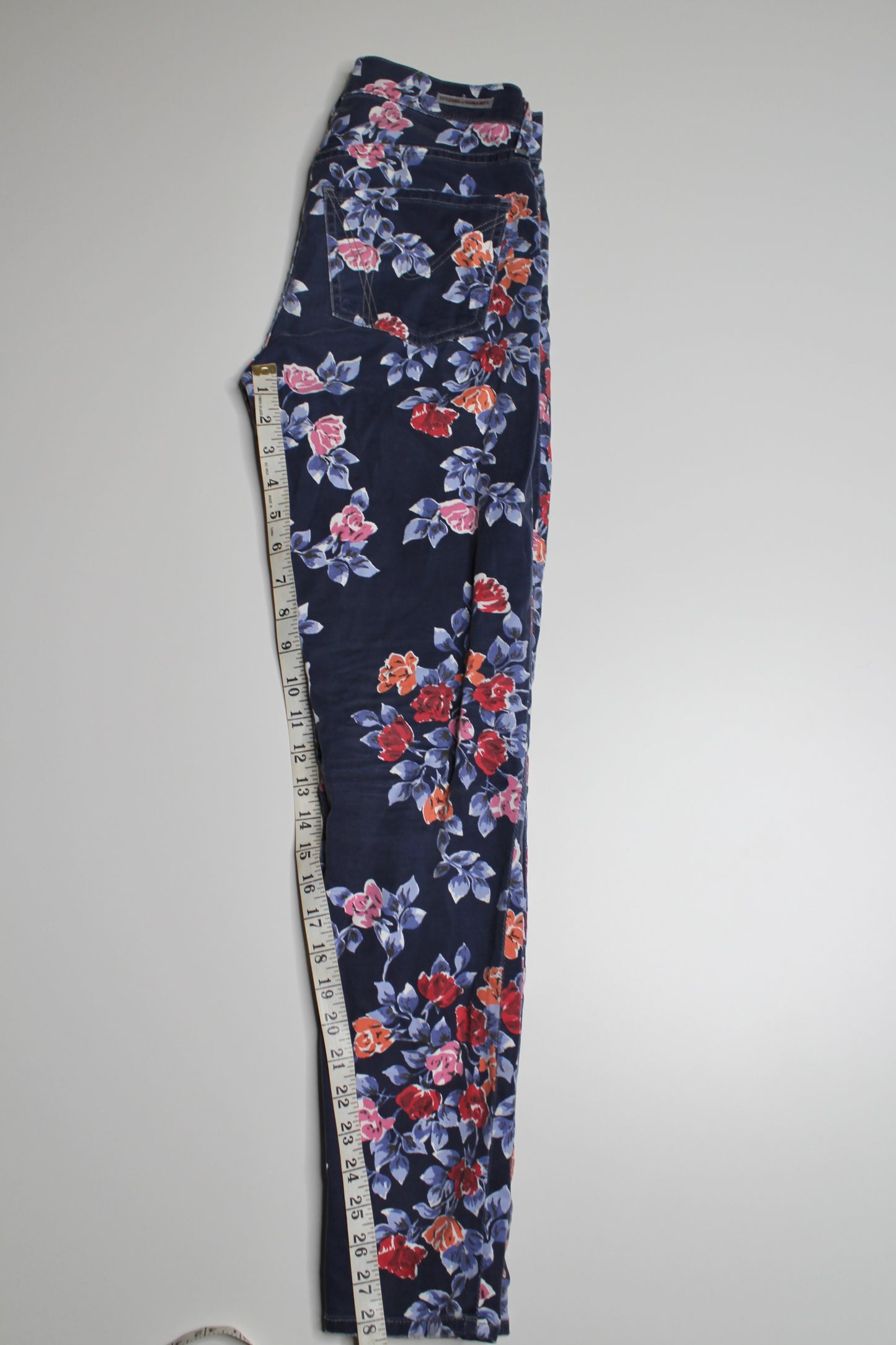 Citizens of Humanity thompson floral skinny jeans, size 26