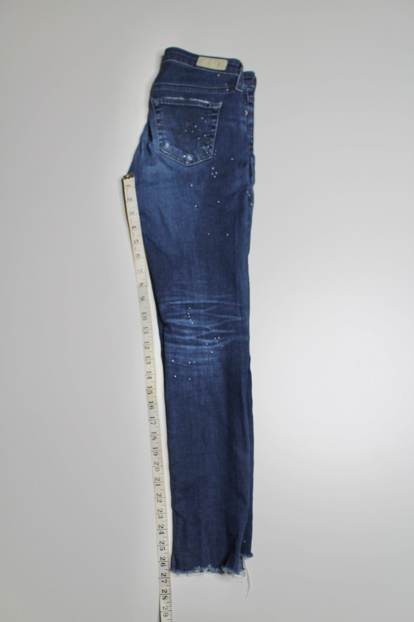 AG the legging ankle super skinny ankle distressed jeans, size 25 (additional 50% off)