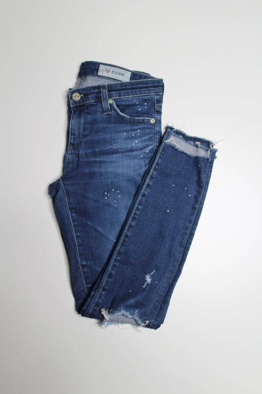 AG the legging ankle super skinny ankle distressed jeans, size 25 (additional 50% off)