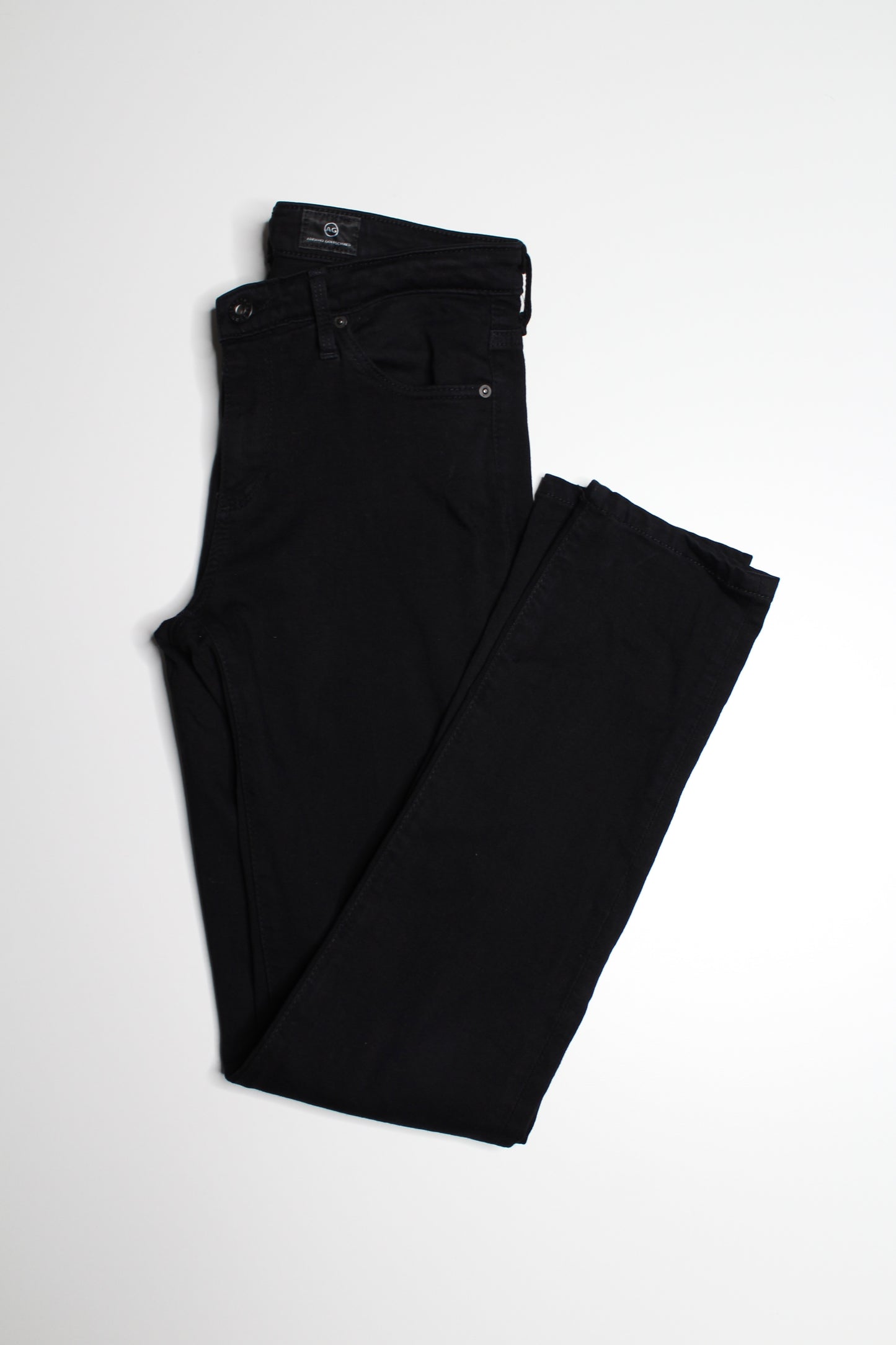 AG Jeans black prima cigarette jeans, size 25