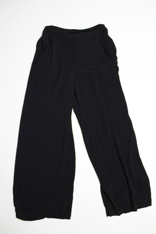 Aritzia wilfred black faun wide leg crop pant, size small (price reduced: was $48)