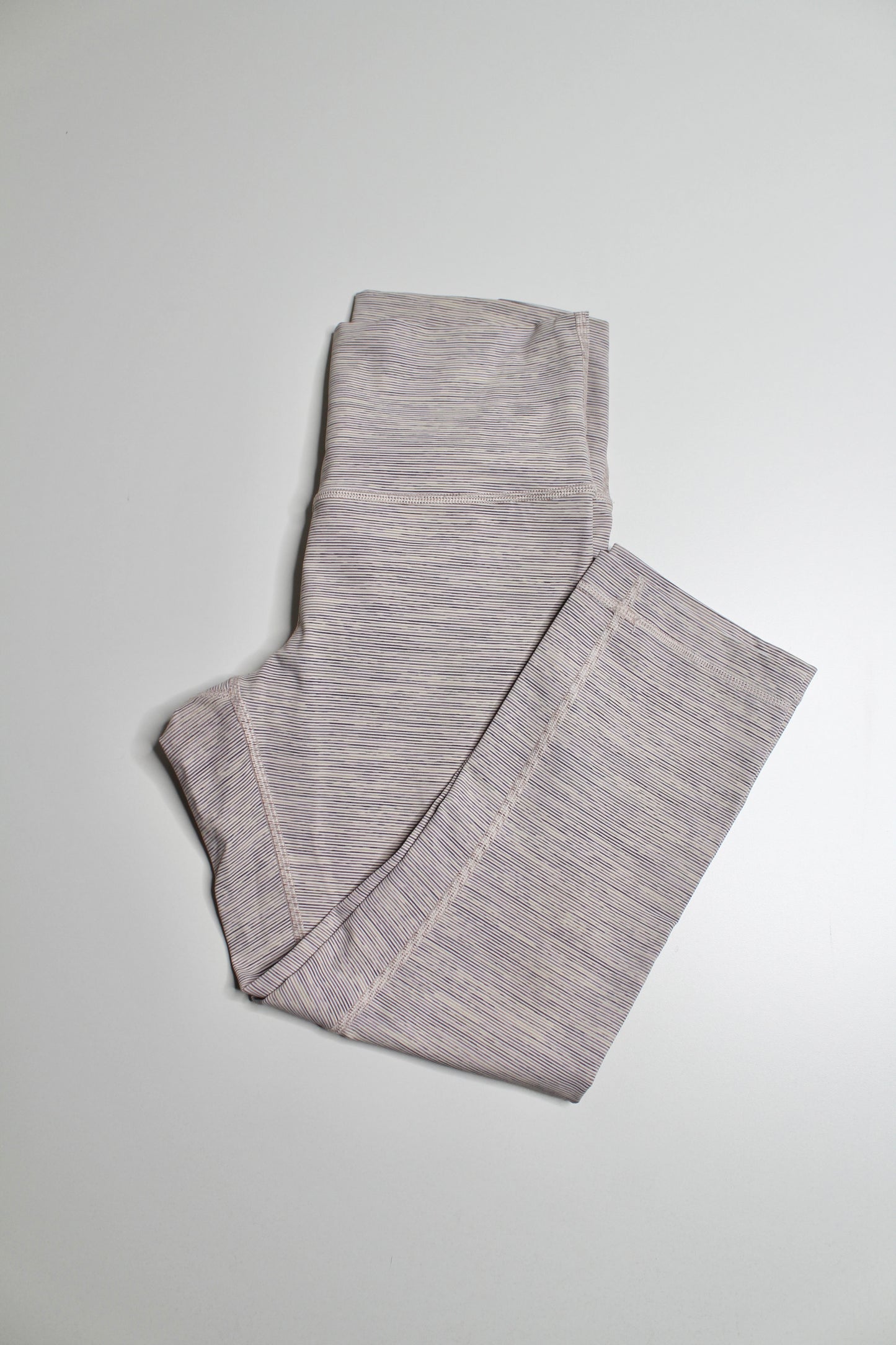 Lululemon wee are from space pink bliss vintage mauve wunder under crop legging, size 8 (21”)