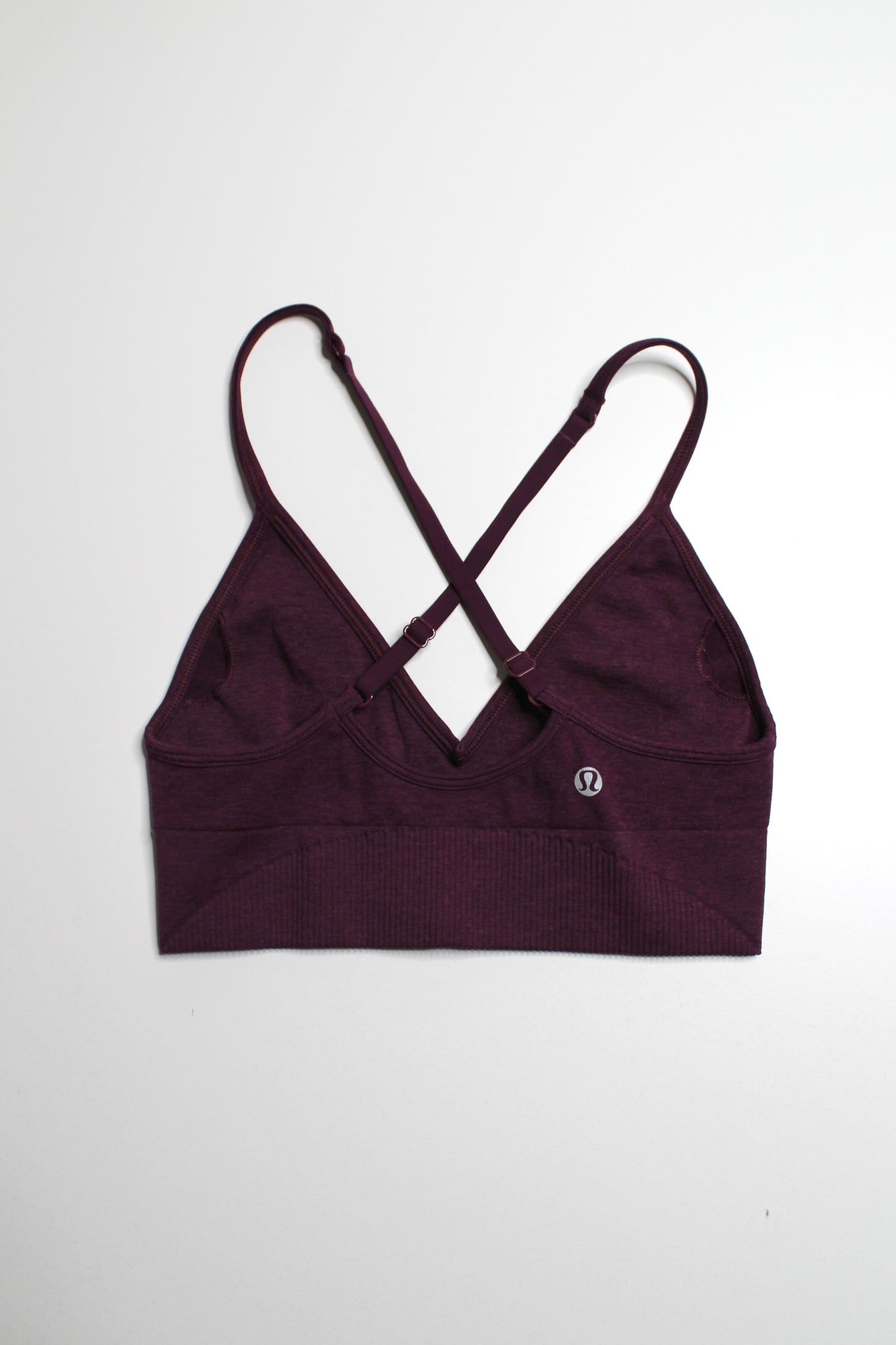 Lululemon heathered plum ebb to street bra, no size. fits like size 6