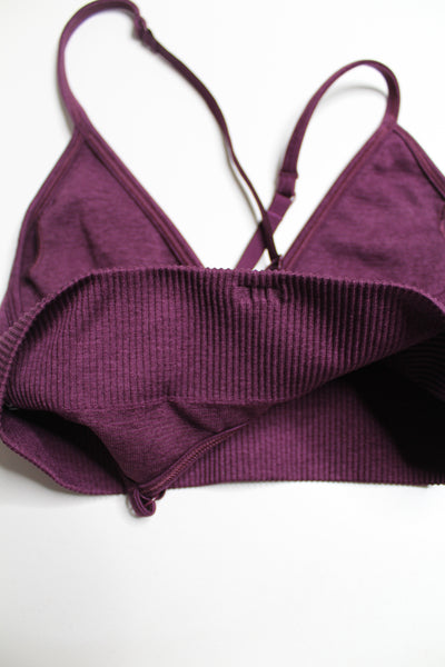 Lululemon heathered plum ebb to street bra, no size. fits like size 6