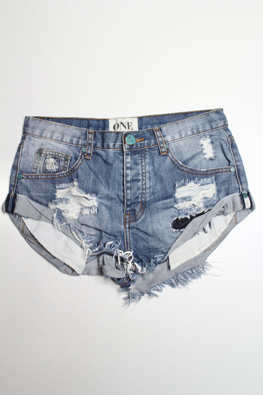 One Teaspoon jean shorts, size 25