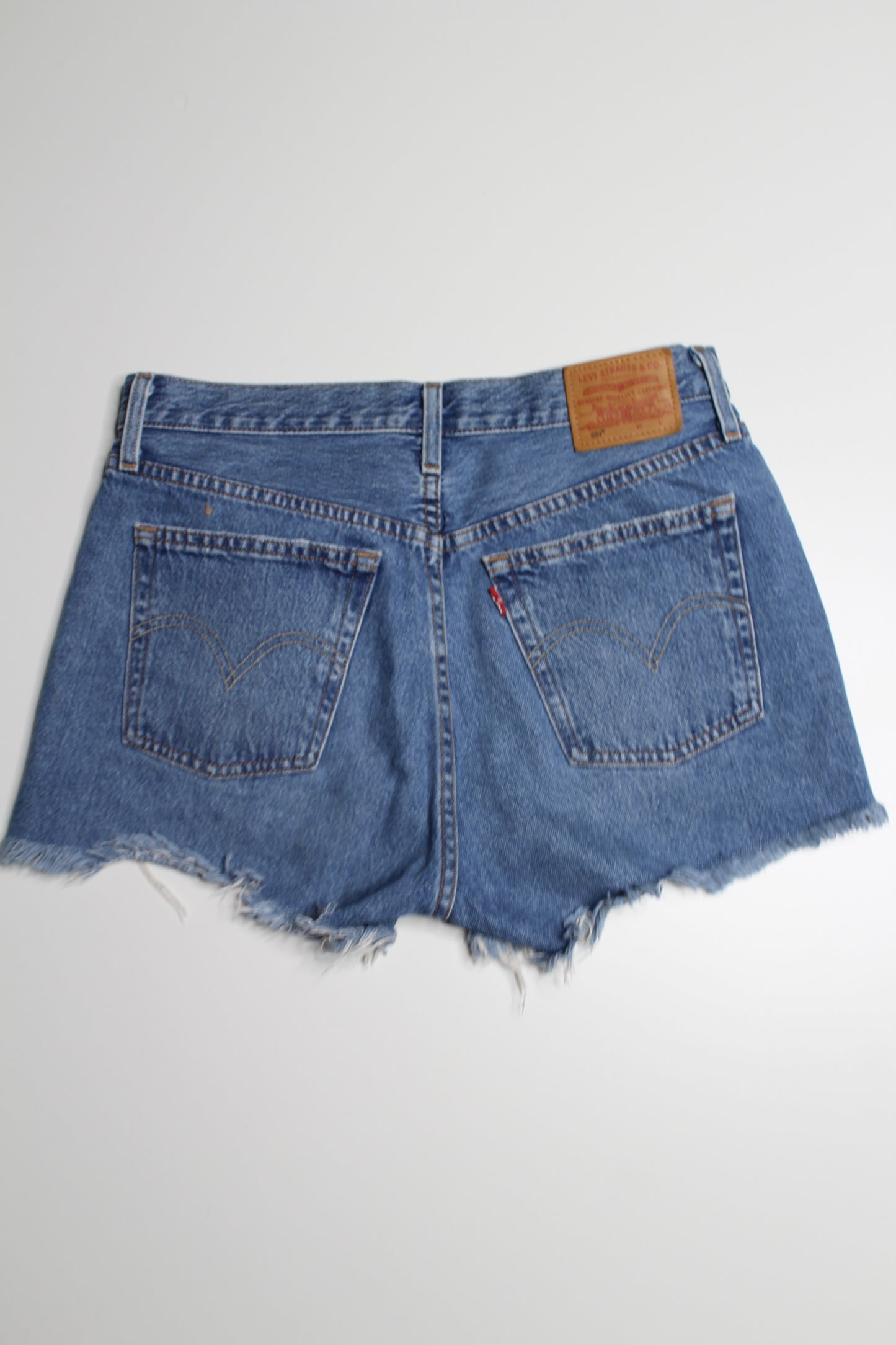 Levi’s high rise cut off jean shorts, size 27