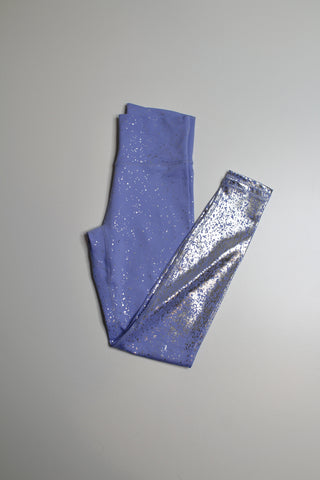 Buff Bunny rainwater blue periwinkle/silver dazzle high-rise leggings, size small *matching bra available