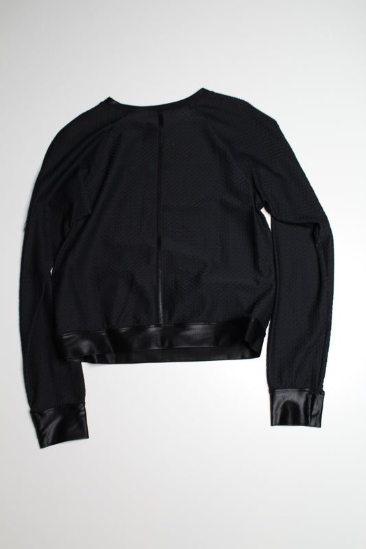 Koral black Sofia netz pullover, size small (price reduced: was $48)