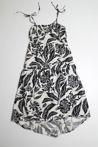 Who What Wear black/white floral summer dress, size small