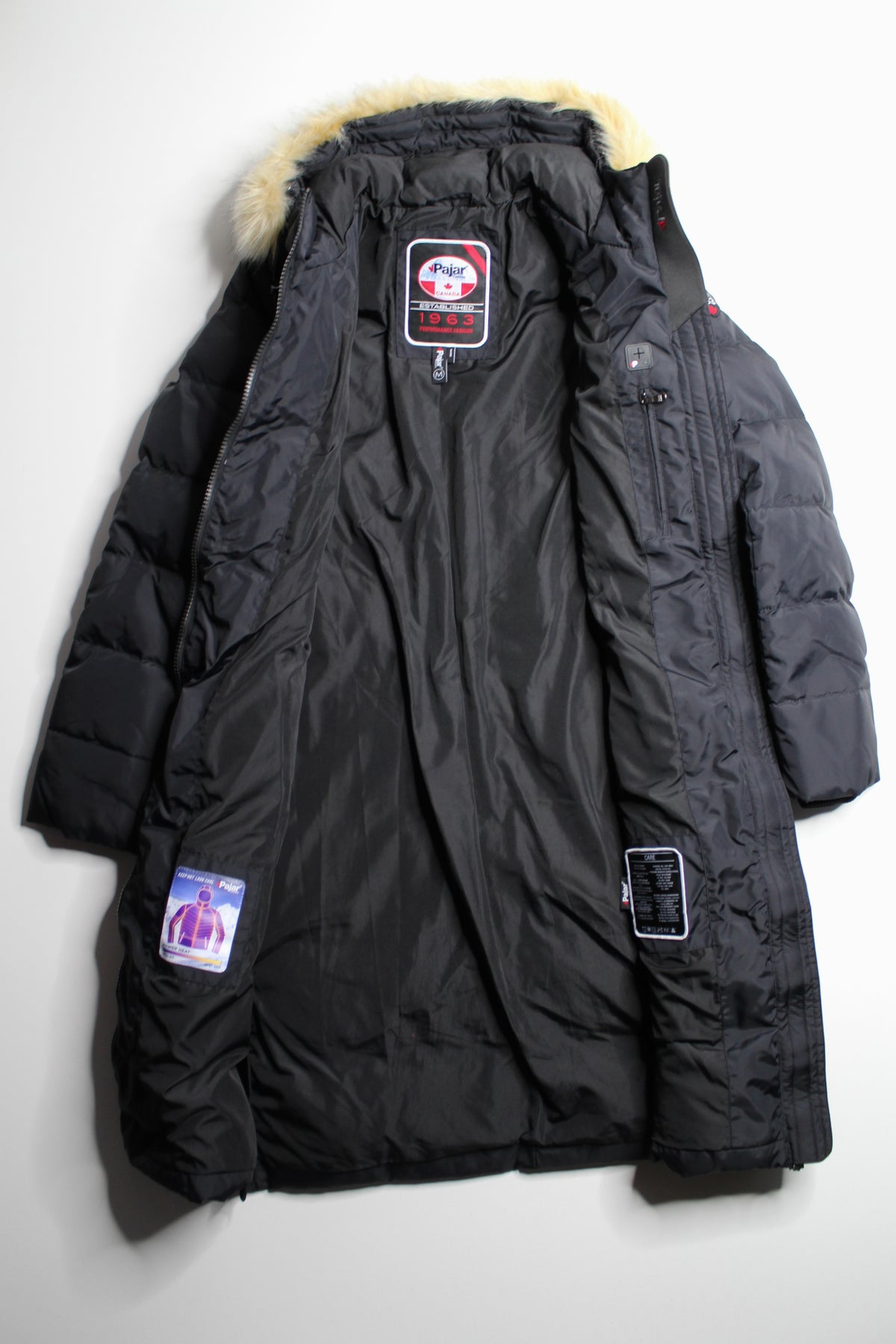 PAJAR winter coat with faux fur trim, size medium