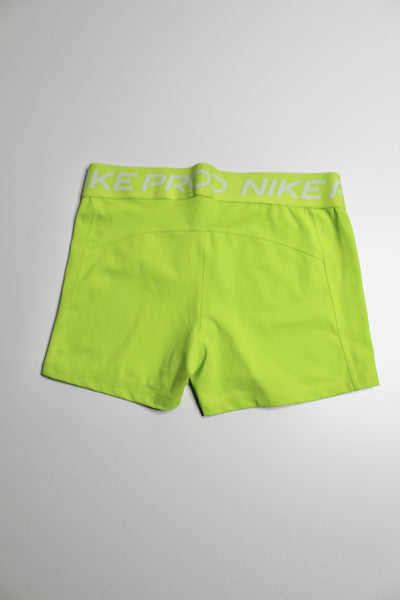 Nike Dri Fit pro neon highlighter shorts, size large (3")