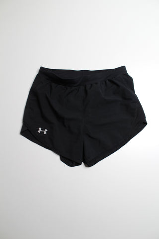 Under Armour black heatgear loose fit shorts, size small