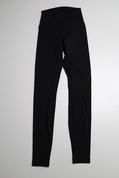 Lululemon black wunder under leggings, size 2 (28”)