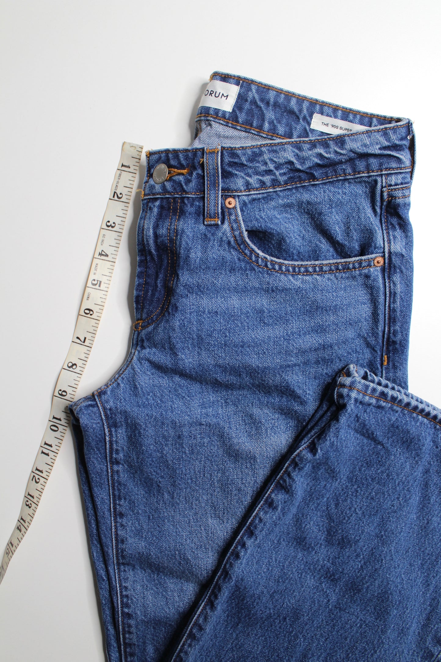 Aritzia Denim Forum '90’s super low rise baggy' jeans, size 26