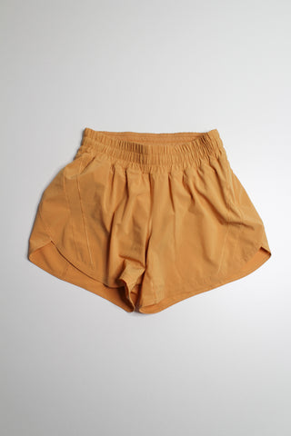 Lululemon monarch orange track that shorts, size 6 (5”) (price reduced: was $35)
